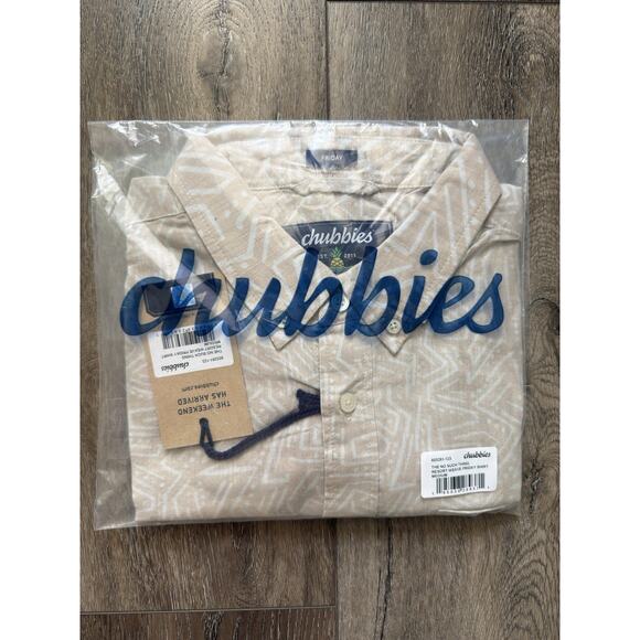 Chubbies Resort Weave Friday Shirt, The No Such Thing, Men’s Medium NEW NEW - Picture 4 of 8